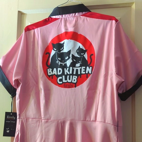 RARE Unique Vintage x Emily the Strange Bad Kitten Club Diner Dress 🐈⬛ - Picture 11 of 11